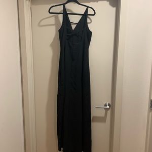 UO - Black maxi evening gown with crisscross back